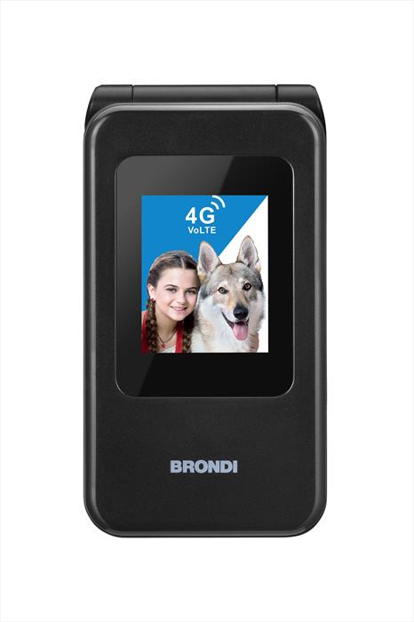 Brondi - Cellulare Amico Speciale 4g-black Metal