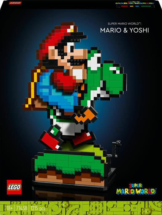 Lego - Super Mario Super Mario World: Mario E Yoshi 71438, Multicolore