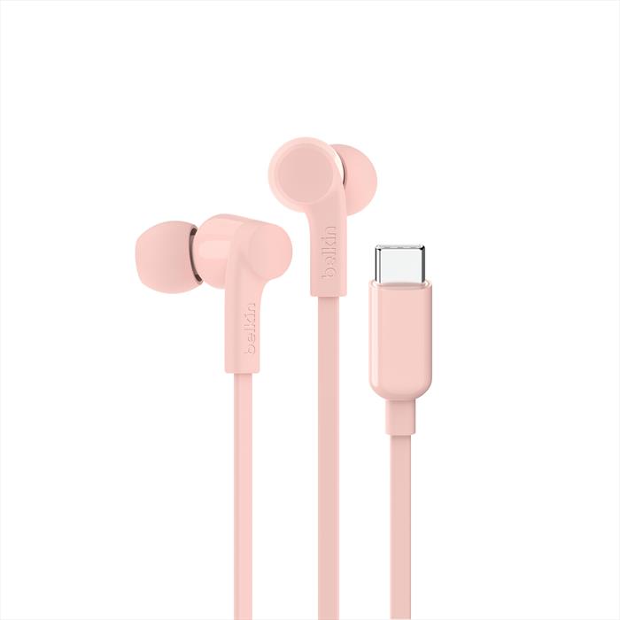 Belkin - Usb-c Earbuds W/ Adjustable Volume Limiter-rosa