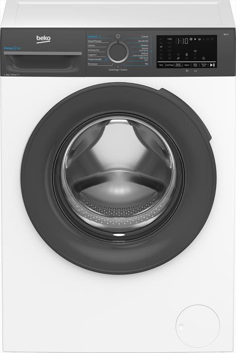 Beko BMEUWU4841A b300 Lavatrice Carica Frontale 8 KG 1400 Giri/min Classe A EnergySpin (Nero - Bianco)