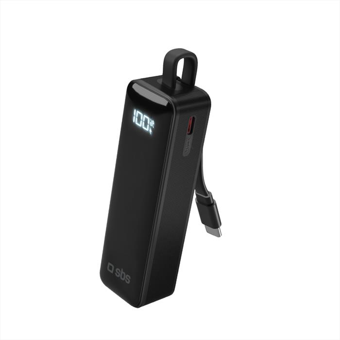 Sbs - Powerbank Tebb5000lcdtck-nero