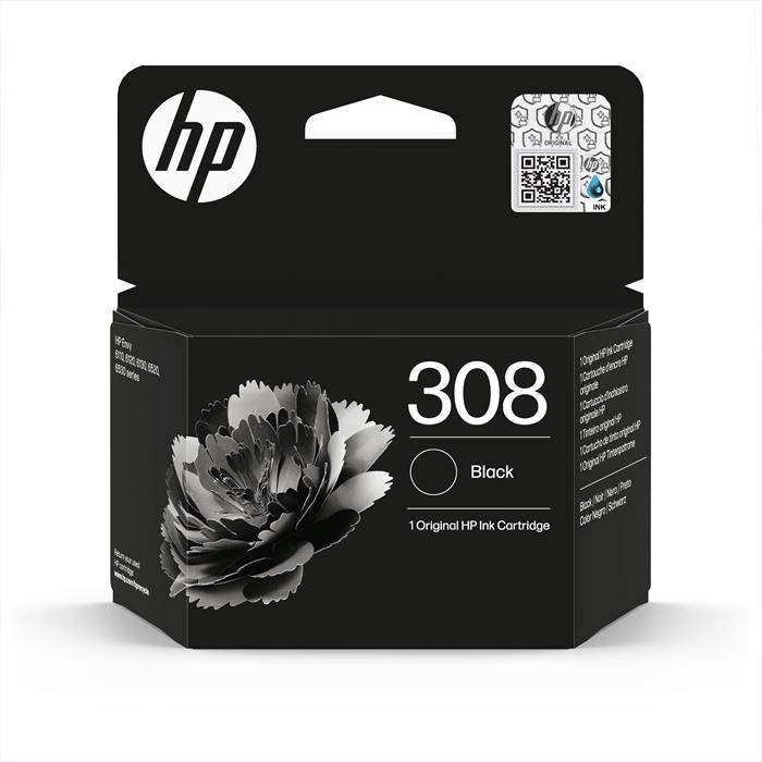 Hp - 308 Cartuccia Di Inchiostro Originale-nero