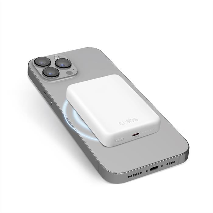 Sbs - Power Bank Tebb5000hdmag-bianco
