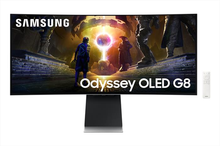 Samsung - Monitor Gaming Odyssey Oled G8 Da 34" Wqhd Curvo-silver