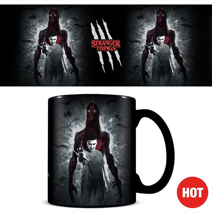 Pyramid - Stranger Things 4 - Tazza Termosensibile "vecna"-nero