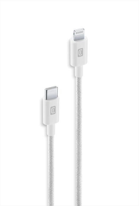 Cellularline - Cavo Telato 150 Cm Usbdatabrctol15w-bianco