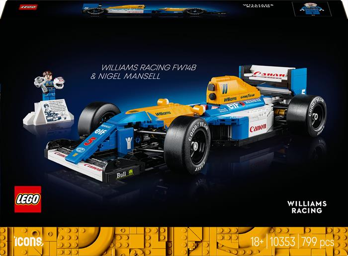 Lego - Icons Williams Racing Fw14b E Nigel Mansell 10353, Multicolore