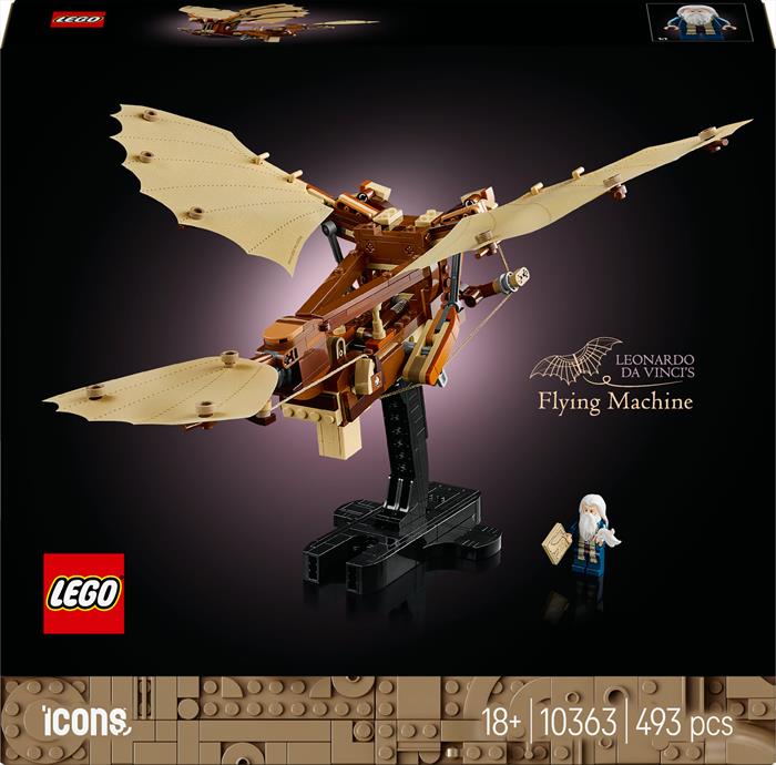 Lego - Icons Macchina Volante Di Leonardo Da Vinci 10363, Multicolore
