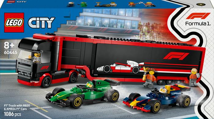 Lego - City Autotrasportatore Con Rb20 E Amr24 F1 60445, Multicolore
