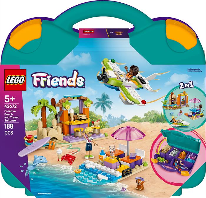 Lego - Friends Valigia Creativa Spiaggia E Viaggio 42672, Multicolore Lego - Friends Valigia Creativa Spiaggia E Viaggio 42672, Multicolore