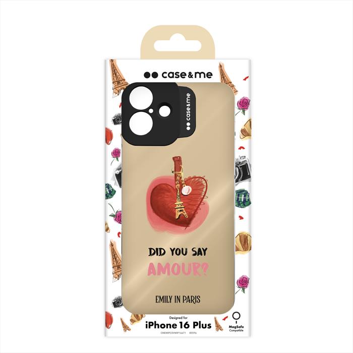 Case&Me Emily In Paris Tpu, Cover Per Iphone 16 Plus ,Multicolore-image