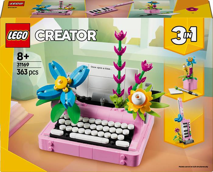 Lego - Creator Macchina Da Scrivere Con Fiori 31169, Multicolore Lego - Creator Macchina Da Scrivere Con Fiori 31169, Multicolore