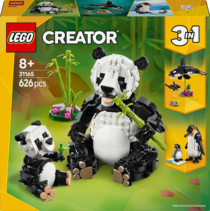 Lego - Creator Animali Selvatici: Famiglia Di Panda 31165, Multicolore
