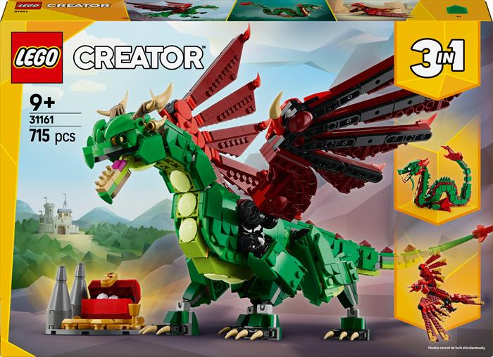 Lego - Creator Drago Medievale 31161, Multicolore