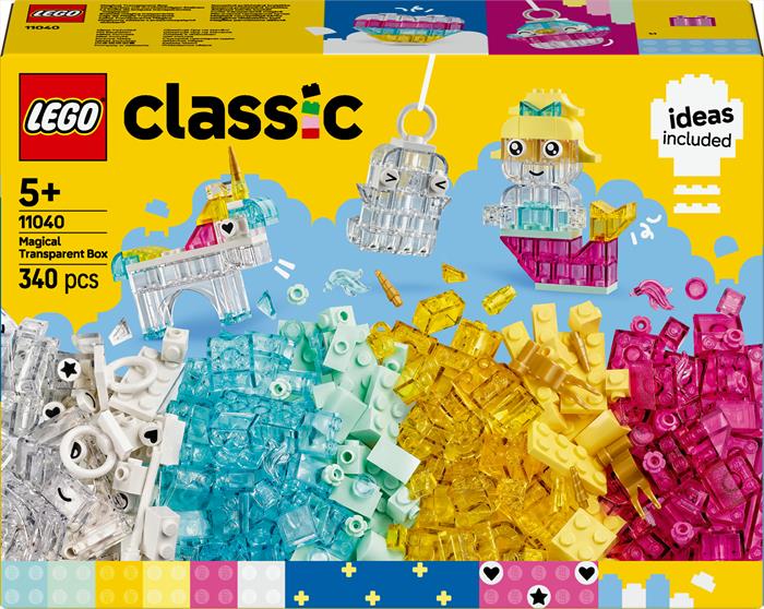Lego - Classic Scatola Magica Trasparente 11040, Multicolore