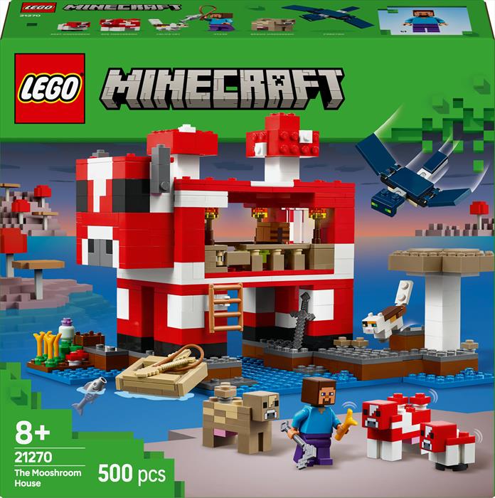 Lego - Minecraft La Casa Del Mooshroom 21270, Multicolore