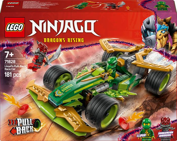 Lego - Ninjago Racer Pull-back Di Lloyd 71828, Multicolore