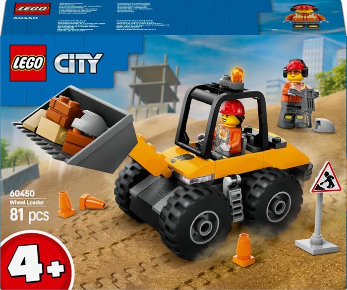Lego - City Great Vehicles Pala Gommata Gialla 60450, Multicolore
