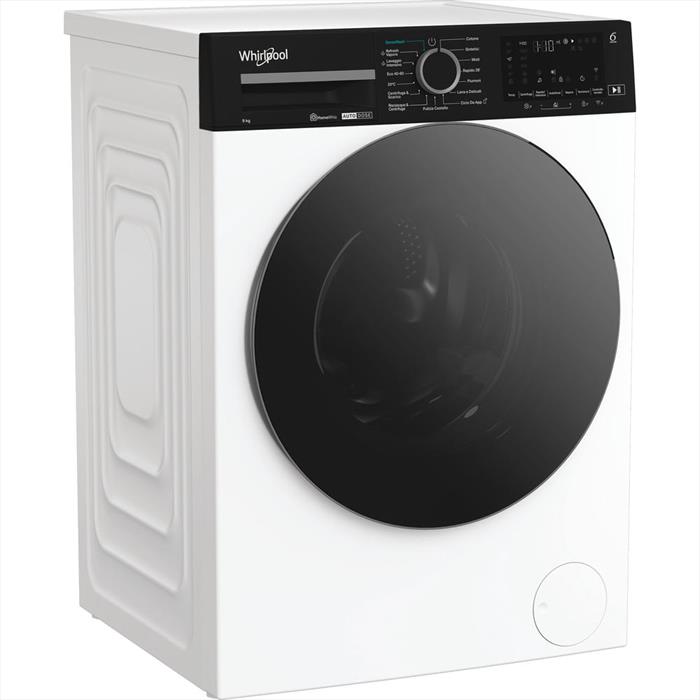 Whirlpool WPM 911W ADS IT SenseWash Lavatrice Carica Frontale 9 KG 1400 Giri/min Classe A Wi-Fi (Bianco - Nero)