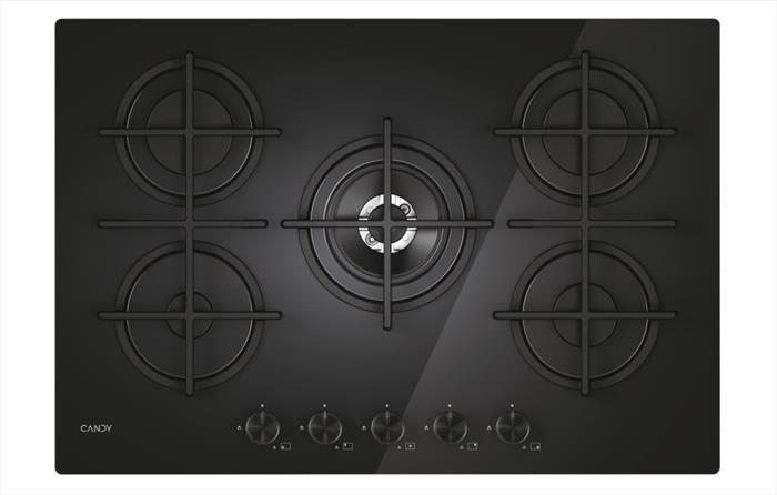 Candy - Piano Cottura A Gas Cvg74wtb 75 Cm-black