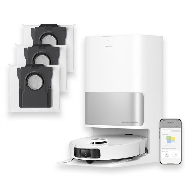 Dreame - Robot L10s Ultra Gen2 Combo Vm Extra Bags-bianco / Argento