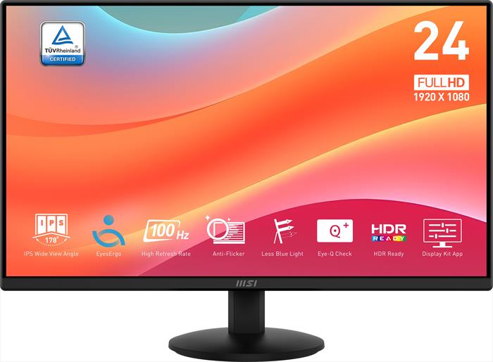 Msi - Monitor Led Fhd 23,8" Pro Mp242l-nero