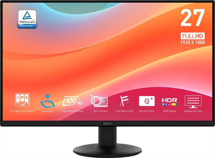Msi - Monitor Led 27" Pro Mp272l-nero