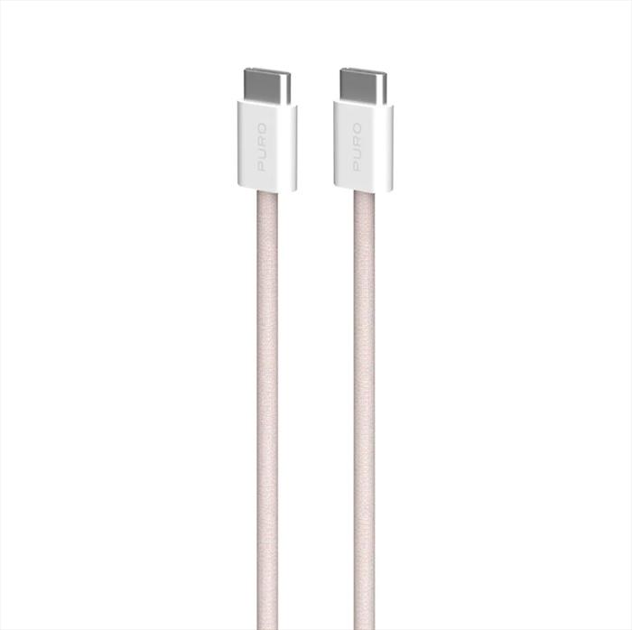 Sbs - Cavo Tessuto Da Usb-c A Usb-c Pucccfabk415mtrose-rosa