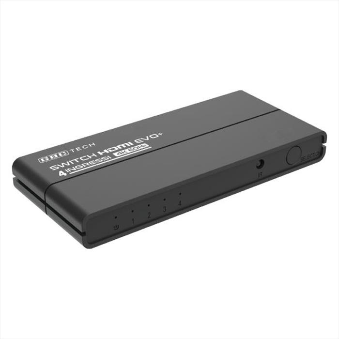 Gbc - Switch Hdmi 4k@60hz Hdr 4 Ingressi Con Telecomando-nero