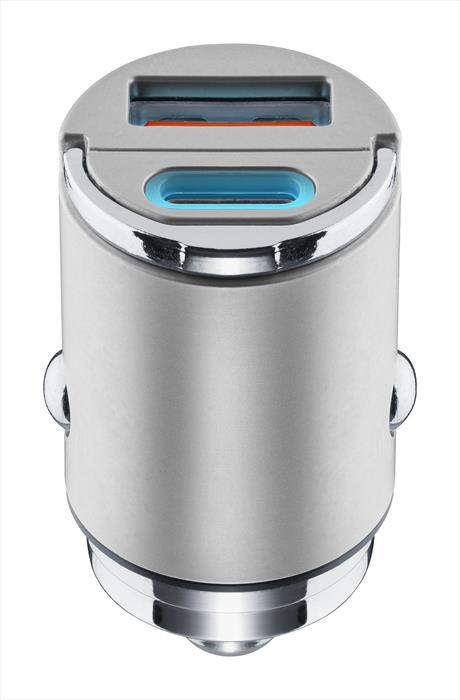 Cellularline - Micron Multiport Car Charger-grigio