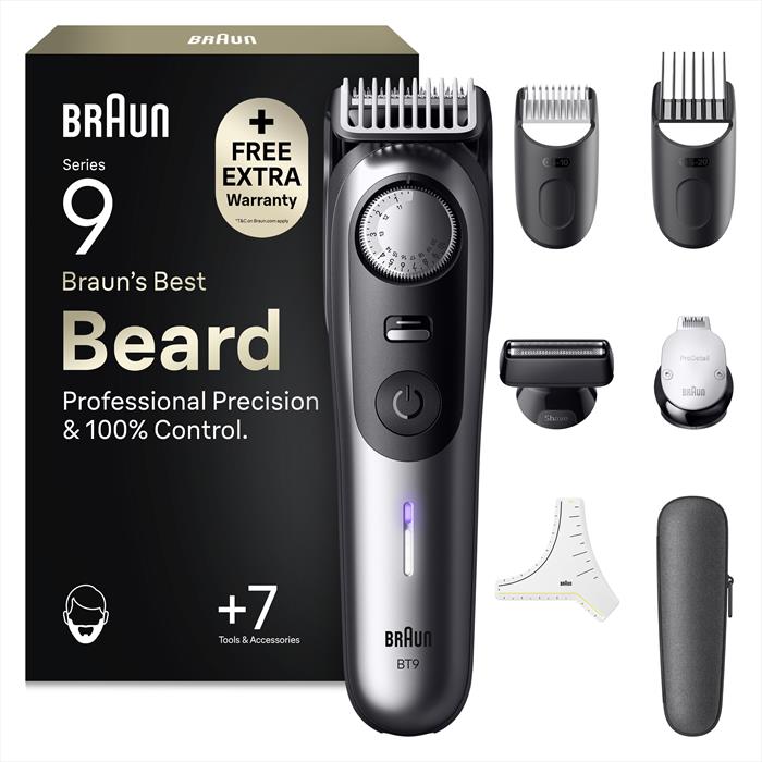 Braun - Regolabarba Bt 9520-cromo