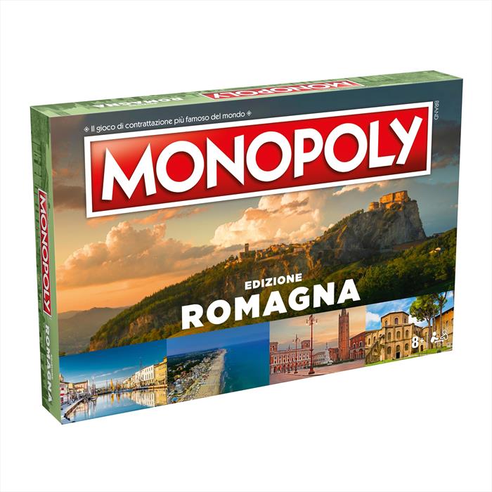 Winning Moves - Monopoly - I Borghi Più Belli D'italia - Romagna-bianco