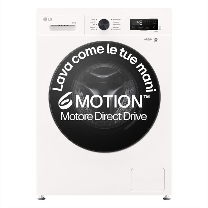 Lg - Lavasciuga W4nx1095nwb 6 Motion 9/5kg Classe A-essence White Lg - Lavasciuga W4nx1095nwb 6 Motion 9/5kg Classe A-essence White