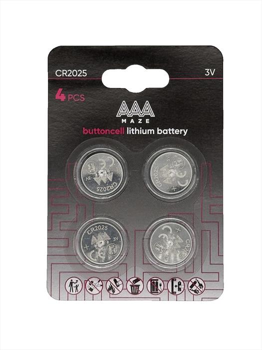 Aaamaze - Pile Buttoncell Lithium Cr2025-acciaio