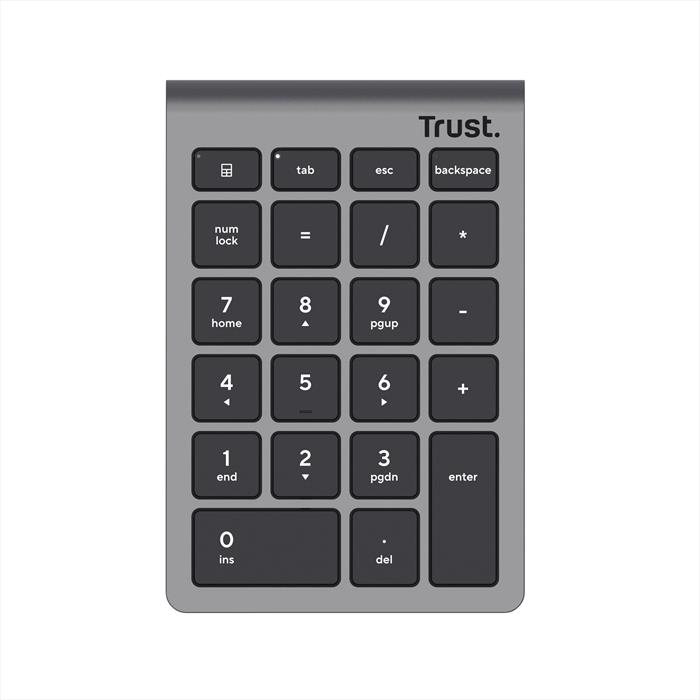 Trust - Tastierino Numerico Wireless Xalas Wireless Numpad-grey/black