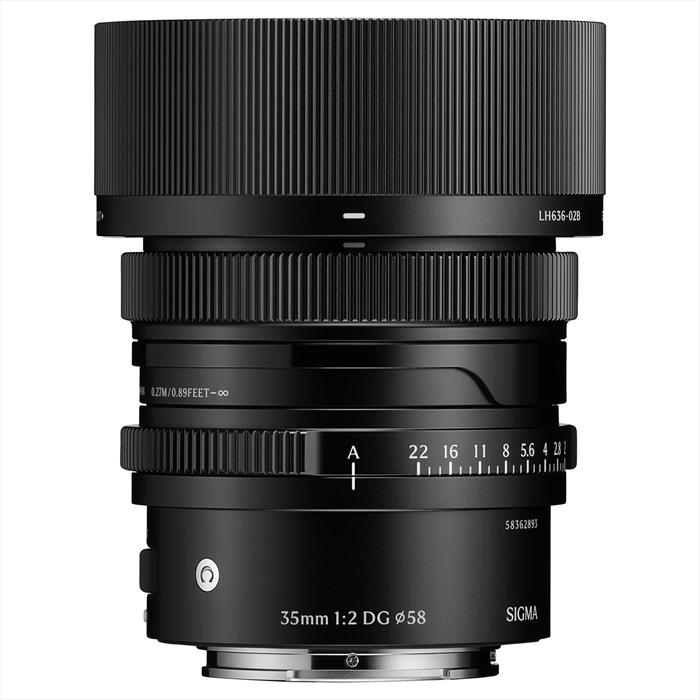 Sigma - Obiettivo Fisso 35mm-f/2 (c) Dg Black E-mount-nero