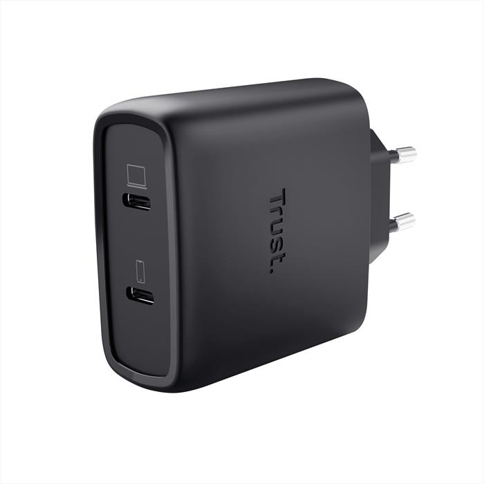 Trust - Maxo 65w 2p Usb-c Gan Charger-black