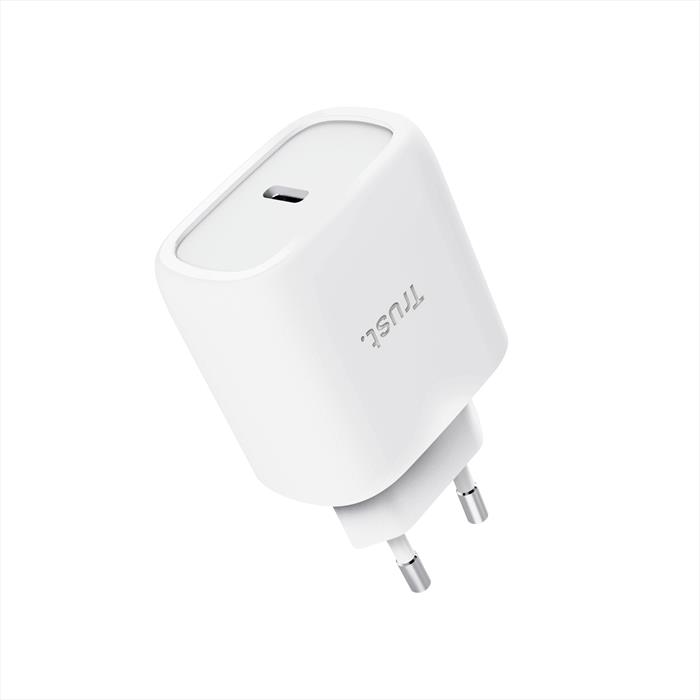 Caricabatterie Trust Maxo 45W USB-C Gan Chrg W Da 45W, Bianco-image