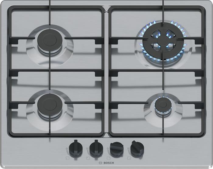 Bosch - Piano Cottura A Gas Pgh6b5k60 58,2 Cm-inox