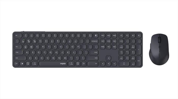 Rapoo - Multimode Wireless Blade Keyboard Full Size 9810m-grigio Scuro