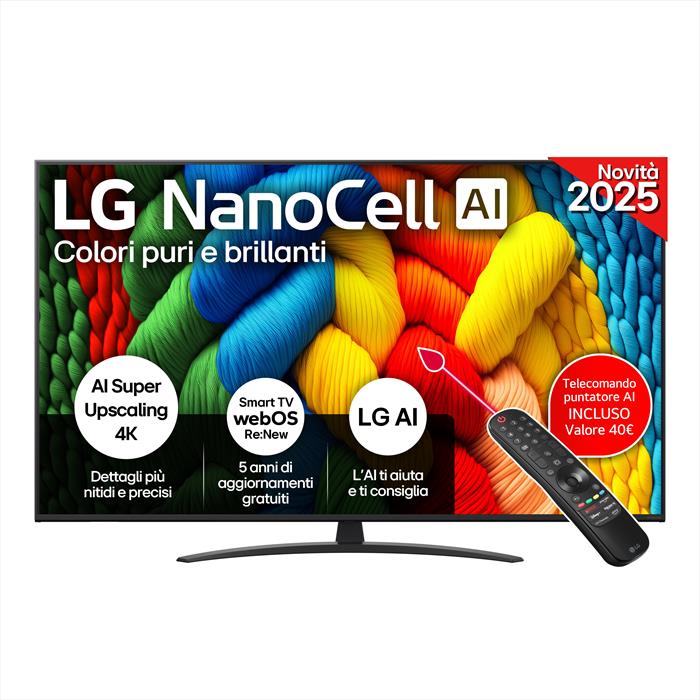 Lg - Smart Tv Nanocell Uhd 4k 65" 65nano81a6a-charcoal Black