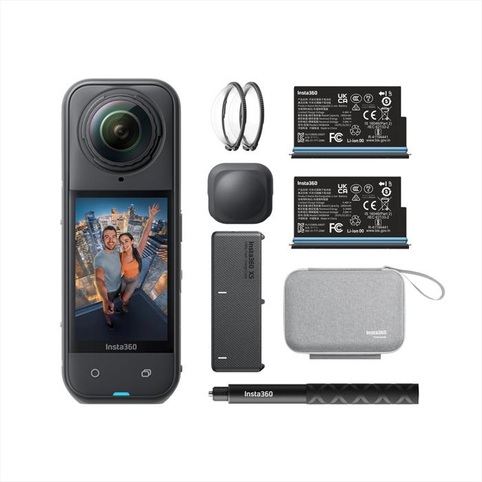 Insta360 - Action Cam X5 Essentials Bundle-black