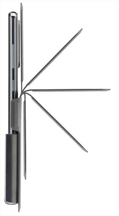 Cellularline Slide & Click Custodia A Libro Per Universale, Nero-image