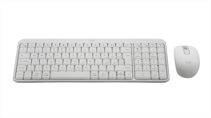 Logitech - Tastiera + Mouse Mk250-off White