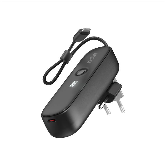 Sbs - Powerbank 5.000mah Pd20 Con Presa Eu Integrata-nero