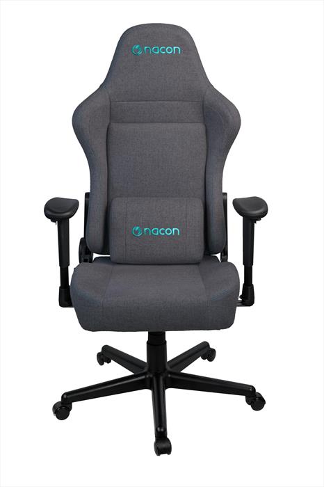 Nacon - Sedia Gaming Tessuto, Reclinabile 135°-grigio Scuro