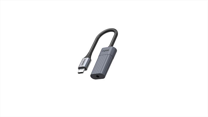 Rapoo - Uca-1012 Usb-c To 3.5mm Audio Adapter-gray