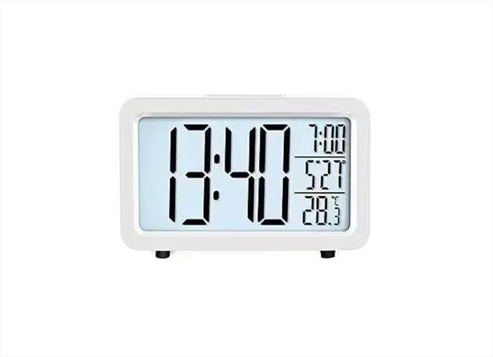 Lowell - Sveglia Digitale Radiocontrollata Jd9529b-bianco