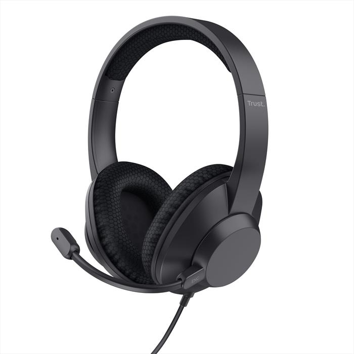 Trust - Cuffie Con Microfono Usb Ayda Max Usb-enc Headset-black