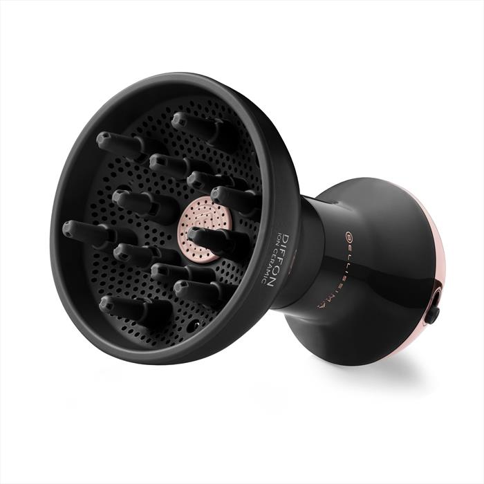 Bellissima Imetec - Diffusore Ad Aria Calda Diffon Ion Ceramic-matt Black, Pink Rose